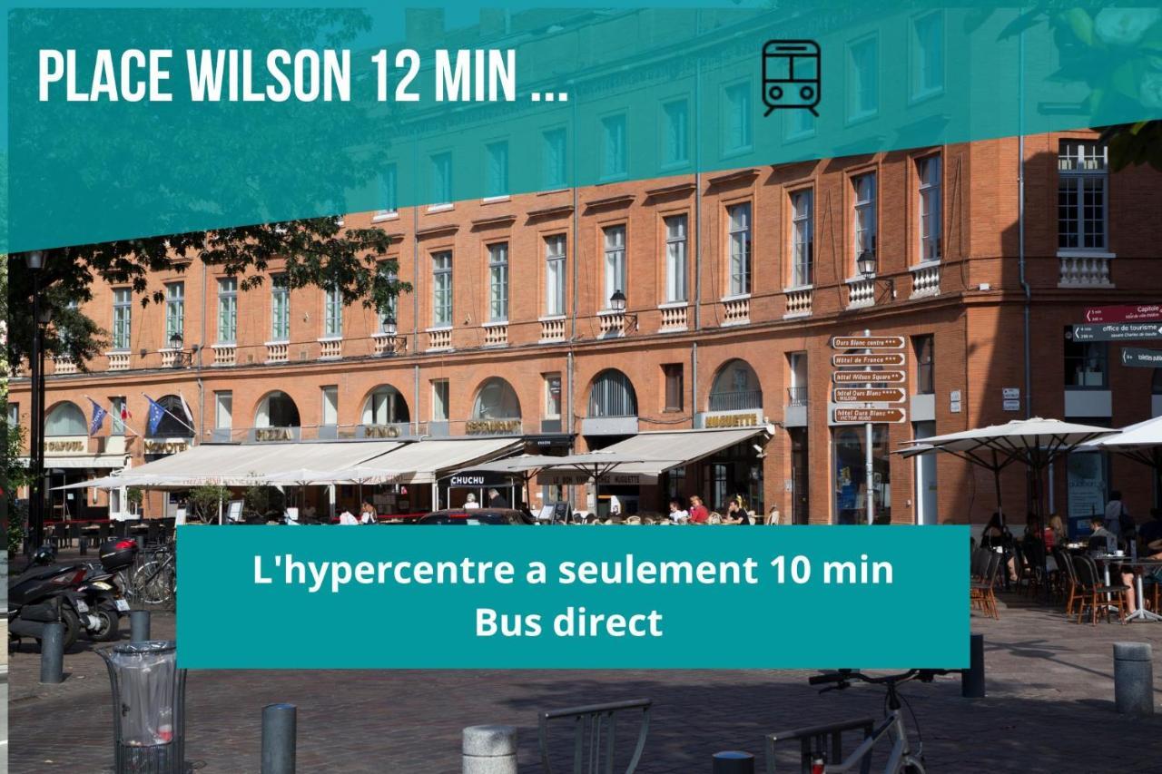 Le Rosier - 7 Deniers - Proche Airbus - Bus Direct Centre Lägenhet Toulouse Exteriör bild